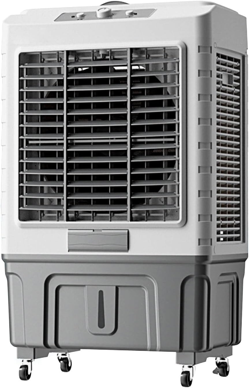 WRYSQBHJYB Climatiseurs portables, 60 × 42 × 102 cm, 55l, Blanc, RafraîChisseur éVaporatif Industriel Portable