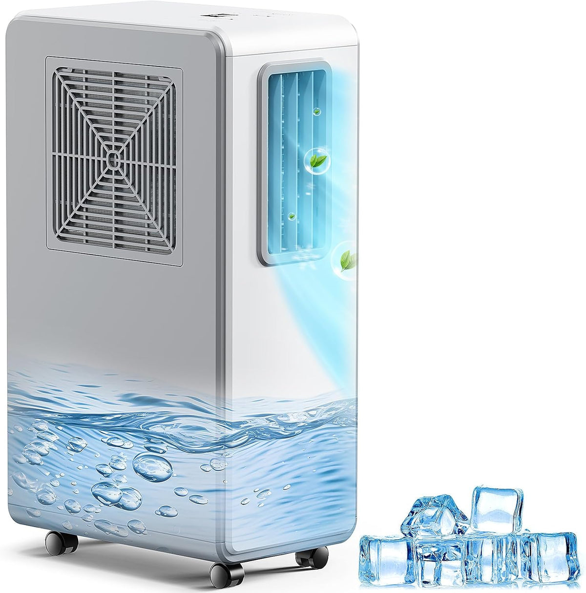 climatiseur portable MaidellAir, Blanc, Climatiseur mobile 4-en-1 et refroidisseur d'air, déshumidificateur