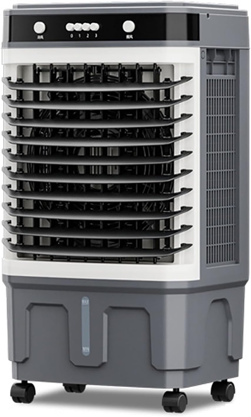 XSDAJSD fontaine à eau, 150 W-240 W, 220 V-50 HZ, 80 x 43, Blanc, Refroidisseur d'air évaporatif commercial 3 en 1 avec oscillation à 120°
