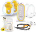 Medela Tire-laits, Gris, Freestyle Tire-lait mains libres, Tire-lait lectrique double portable, portable et discret avec connectivit par application