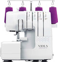 VIOLA machine à coudre, Violet/Blanc, Look T12 avec 12 Points Couture, Overlock avec Différentiel, Couette Bras Libre