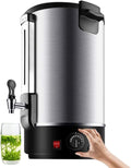 Distributeur machine à café, 14 L, Acier inoxydable de haute qualité, Noir, d'eau Chaude Professionnel pour Bureau