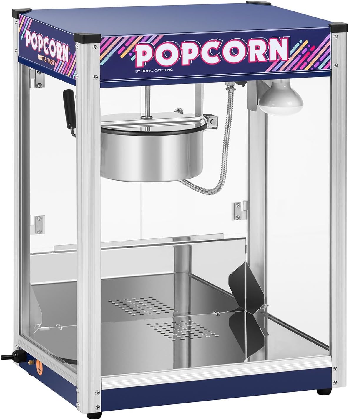 Royal Catering Appareils à popcorn, 1500 W, 150 g, 5 kg, 500 ml, Transparent, Machine À Popcorn (, en 110 s
