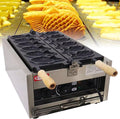 ZHPPED gaufrier, 3000 W, 110-220 V, Argenté, à poisson Taiyaki, machine électrique Taiyaki, à confiture ou à crème glacée à usage commercial