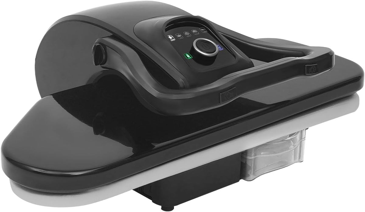 Bagyaluu presse à repasser, 66 x 53 x 26 cm., 2200 W., fer, aluminium, ABS., noir., à vapeur, presse à vapeur avec 5 réglages de tissu