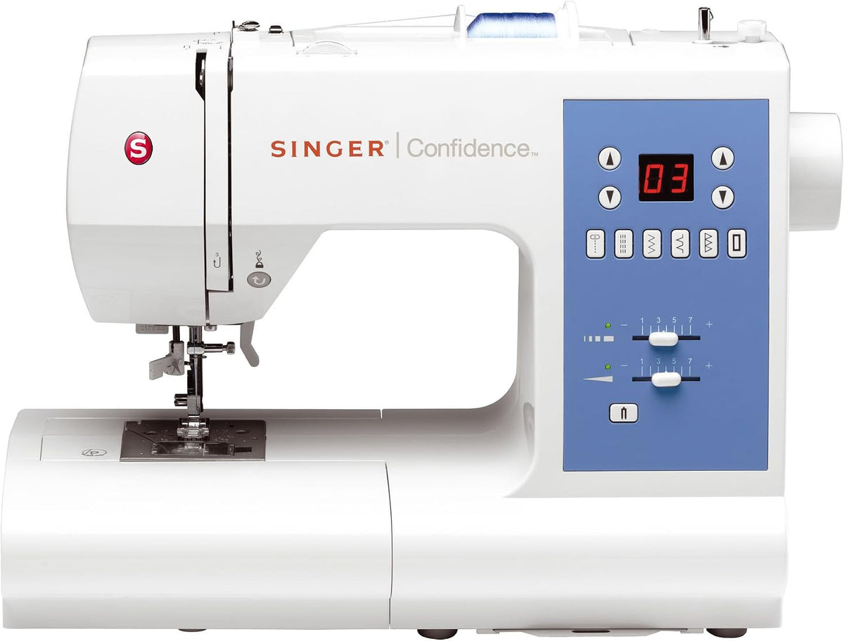 Singer machine à coudre, Noir, Confidence 7465 électronique