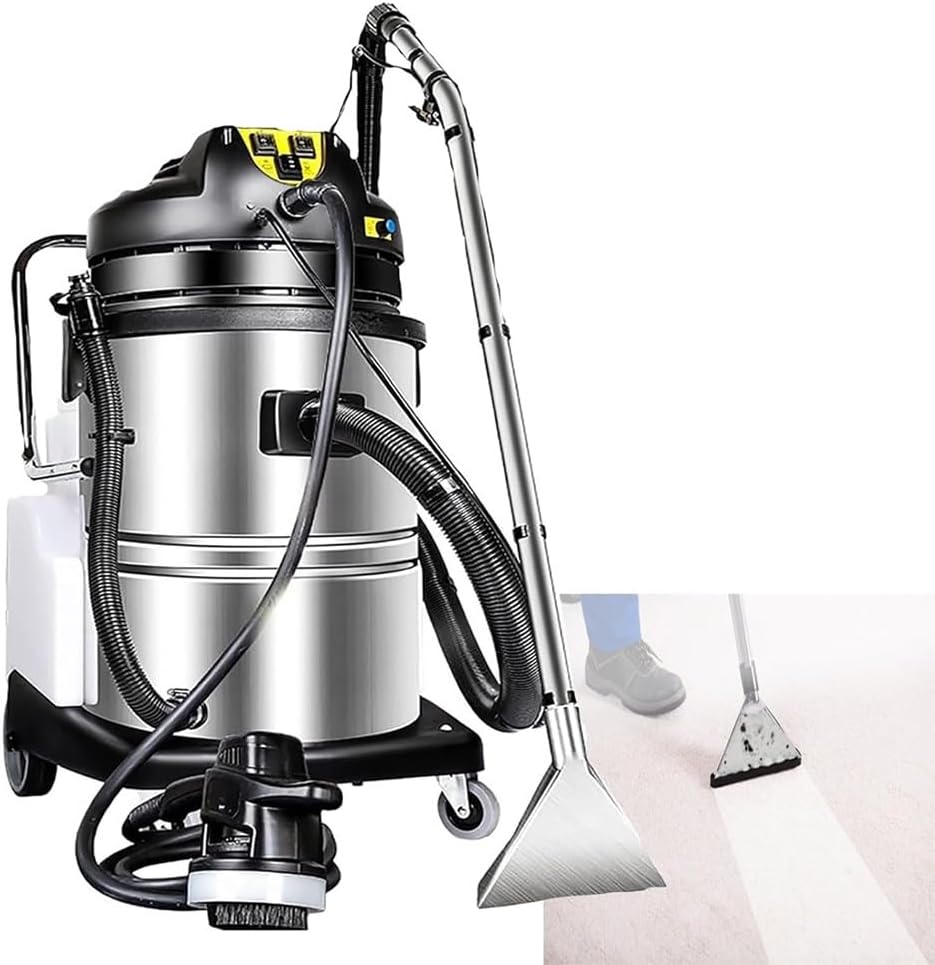 canapé MYYMKJYXGS, 20 L/30 L/40 L, 1079 W, 220 V/50 Hz, 20 L, 30 L, Argenté, Nettoyeur de Tapis et de s en Acier Inoxydable(40 L)