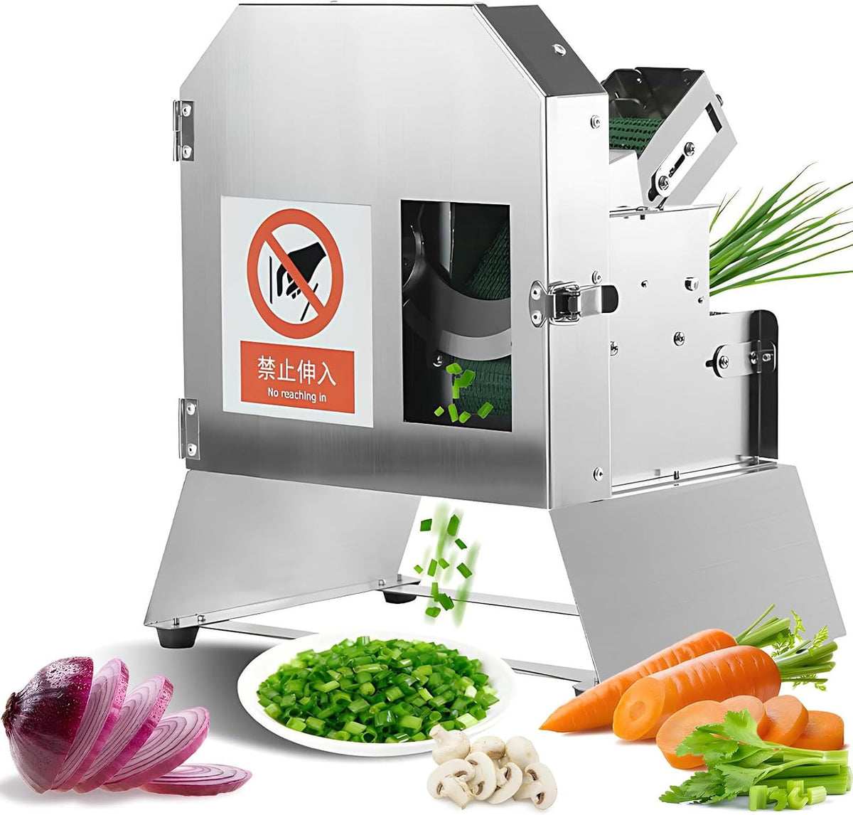 Fablestoryem trancheuse électrique, 35 mm, 180 kg, 200 W, Noir, Professionnelle pour Légumes, épaisseur Réglable de 1