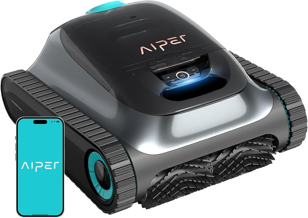AIPER Systèmes de nettoyage automatique, Gris, (2026 Upgrade) Scuba S1 Robot Piscine Nettoyage Sol, Parois & Ligne d'Eau