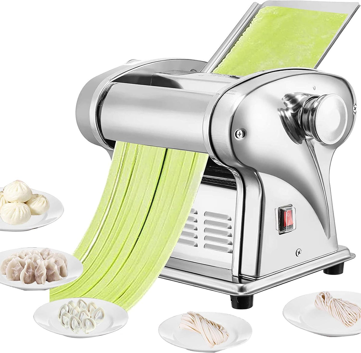 CGOLDENWALL machine à pâtes, 21*19*21 cm/21*19*22 cm/25*21*21 cm/30*21*22 cm, 220 V, 2.5 mm, Argenté