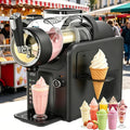 ZXSYYDS Machines à granité, 429 × 190 × 399 mm, 2 litres, 185 W, Noir, Machine à Granités Et à Glaces à L'italienne 5 en 1