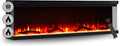 BALDERIA cheminée électrique, 1800 W, Noir, Murale/encastrable, Effet Flamme 3D LED, intensité Variable, Chauffage