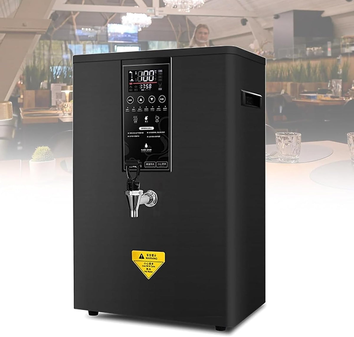 CHANGLKJ distributeur d'eau chaude, 60 × 360 × 620 mm, 365 × 365 × 700 mm, 415 × 375 × 741 mm, 110 V~220 V, Argenté, Professionnel