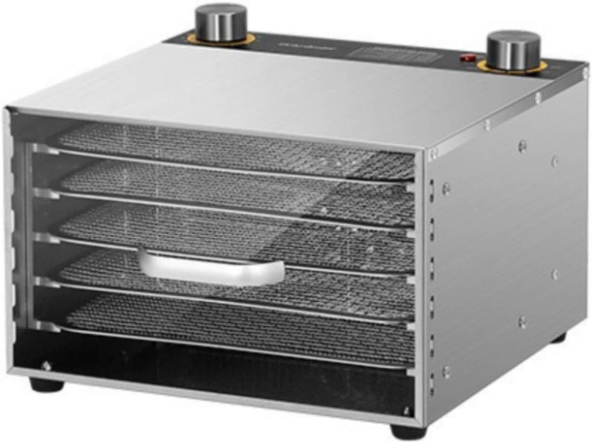 MagiDeal déshydrateur alimentaire, Noir, 5 Couches, Modèle Mécanique Avec Porte À Ouverture Vers Le Haut