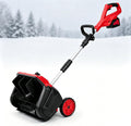 HEROADNCKFOAM fraise à neige, Alliage + Plastique, Noir, Pelle à Neige Électrique sans Fil avec Moteur sans Balais