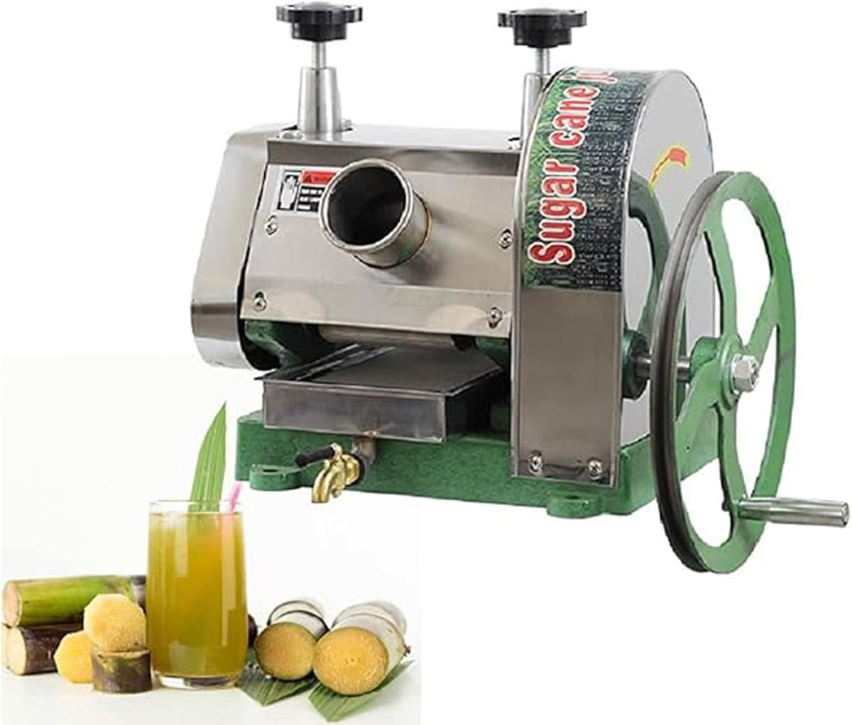 Extracteur broyeur, 375 x 340 x 375 mm, 110 lb par heure, acier inoxydable, Argenté, de jus de canne à sucre