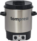 Tom Press Stérilisateurs électriques, Argenté, Stérilisateur électrique inox avec minuterie