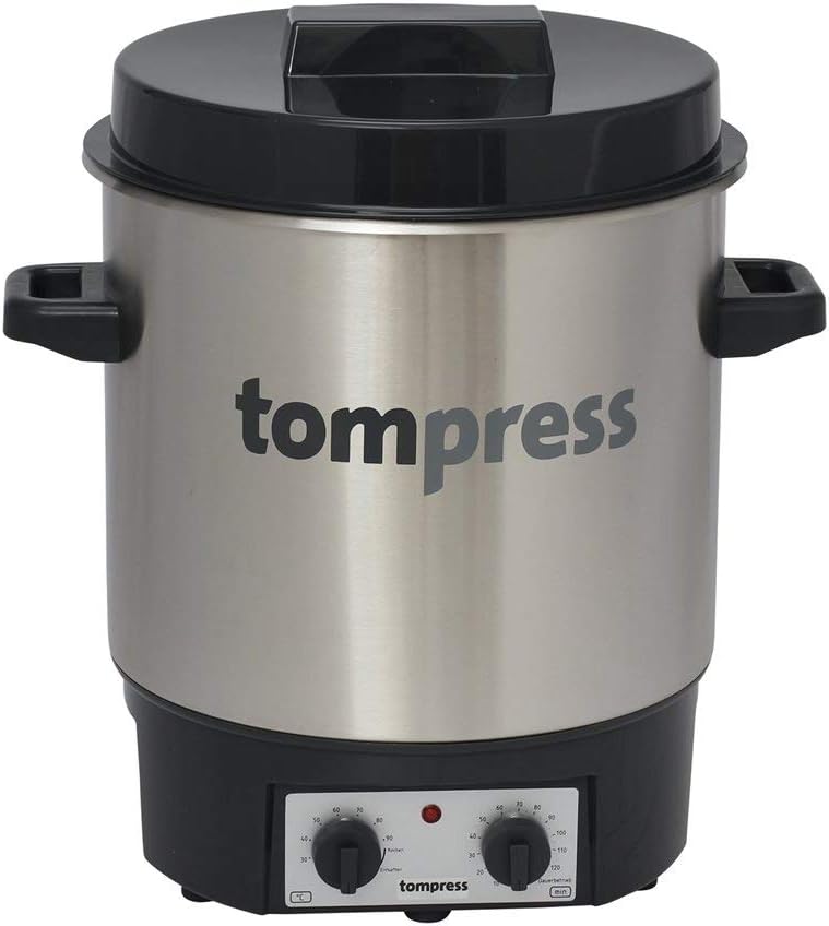 Tom Press Stérilisateurs électriques, Argenté, Stérilisateur électrique inox avec minuterie
