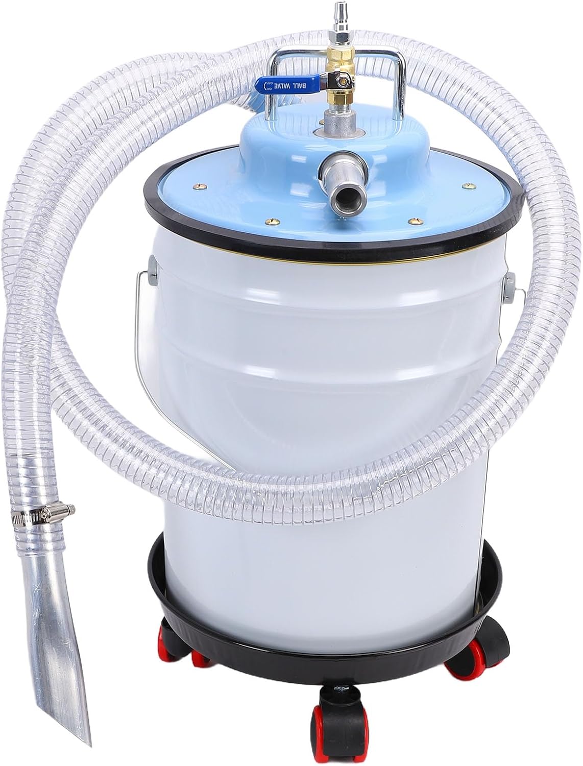 Yctze aspirateur eau et poussière, 20 L, Argenté, Poussière de Fer, Absorption D'huil