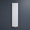 Mai & Mai Radiateurs, 180x46 cm, Blanc/Argenté, Radiateur Vertical à Eau Chaude Mural Blanc, Fabriqué en Acier