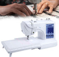 LSHFYV machine à coudre, 45 W, Corps en alliage d'aluminium + cadre en acier., Noir, Machine à Broder Automatique