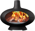 Morsø Fours à pizza d'extérieur, 70 x 70 x 60 cm, Fonte, Gris anthracite, Forno Four à Bois d'extérieur pour Cuisson Polyvalente