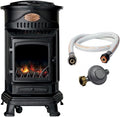 Universal Chauffage au gaz, 3,4KW, Noir, - Poêle à gaz Provence Fonte Véritable