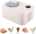 GYQSSD sorbetière, 1,2 L, Argenté, Automatique Avec Compresseur, Machine à Crème Glacée Maison En Acier Inoxydable De Grande Capacité