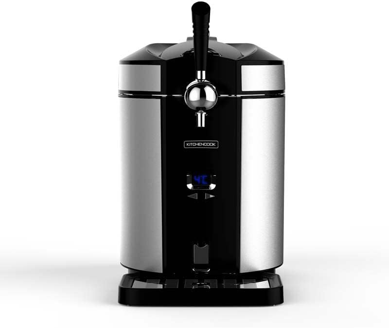 KITCHENCOOK Tireuses à bières, 5l, Noir, Tireuse à Bière à Température Réglable Pour Fûts Tbeer