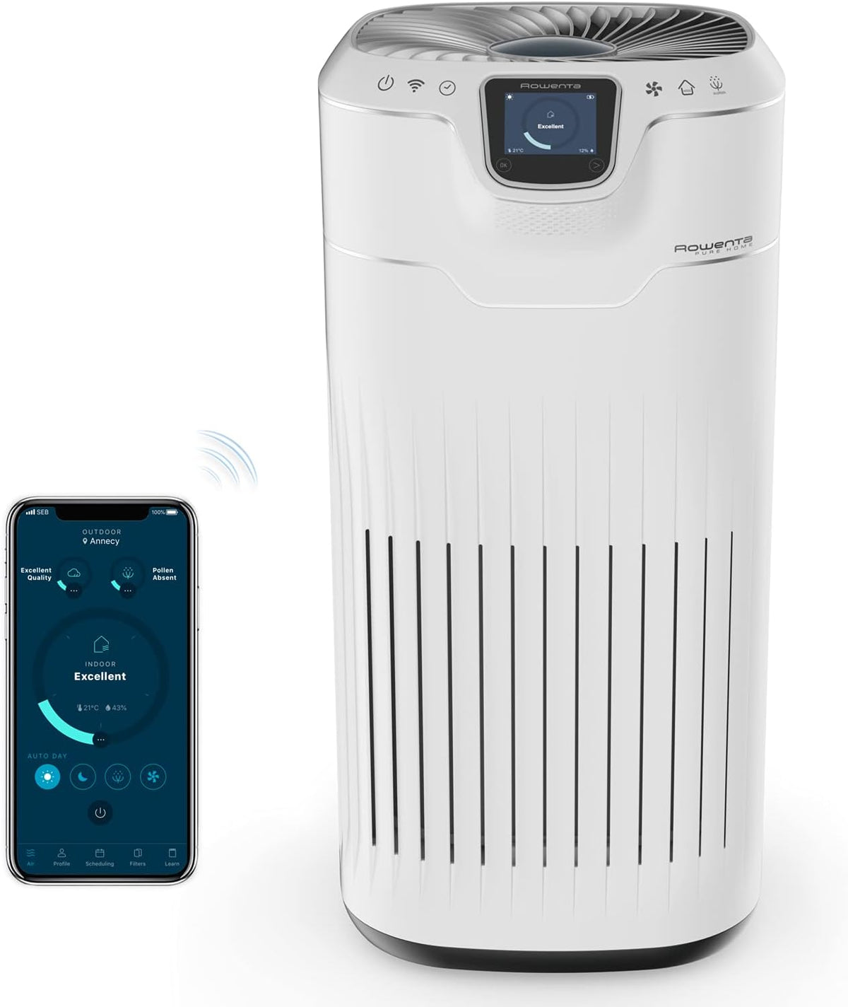 Rowenta purificateur d'air, Blanc, Pure Home