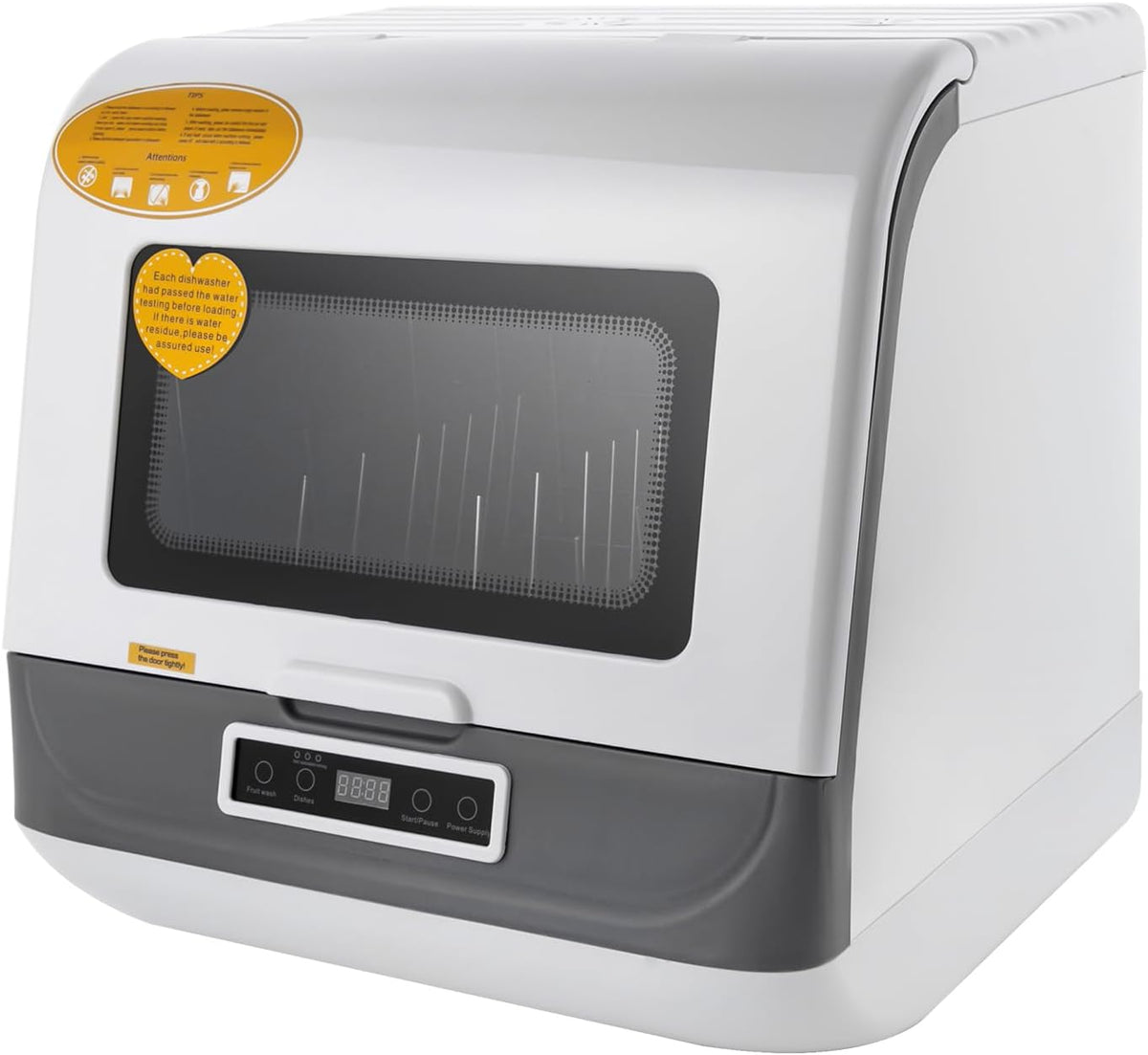 DAHAD Lave-vaisselles compacts, DWS-T05, 45 x 40 x 44,8 cm., 800 W., 220 V., blanc., Mini lave-vaisselle pour 4 à 6 couverts