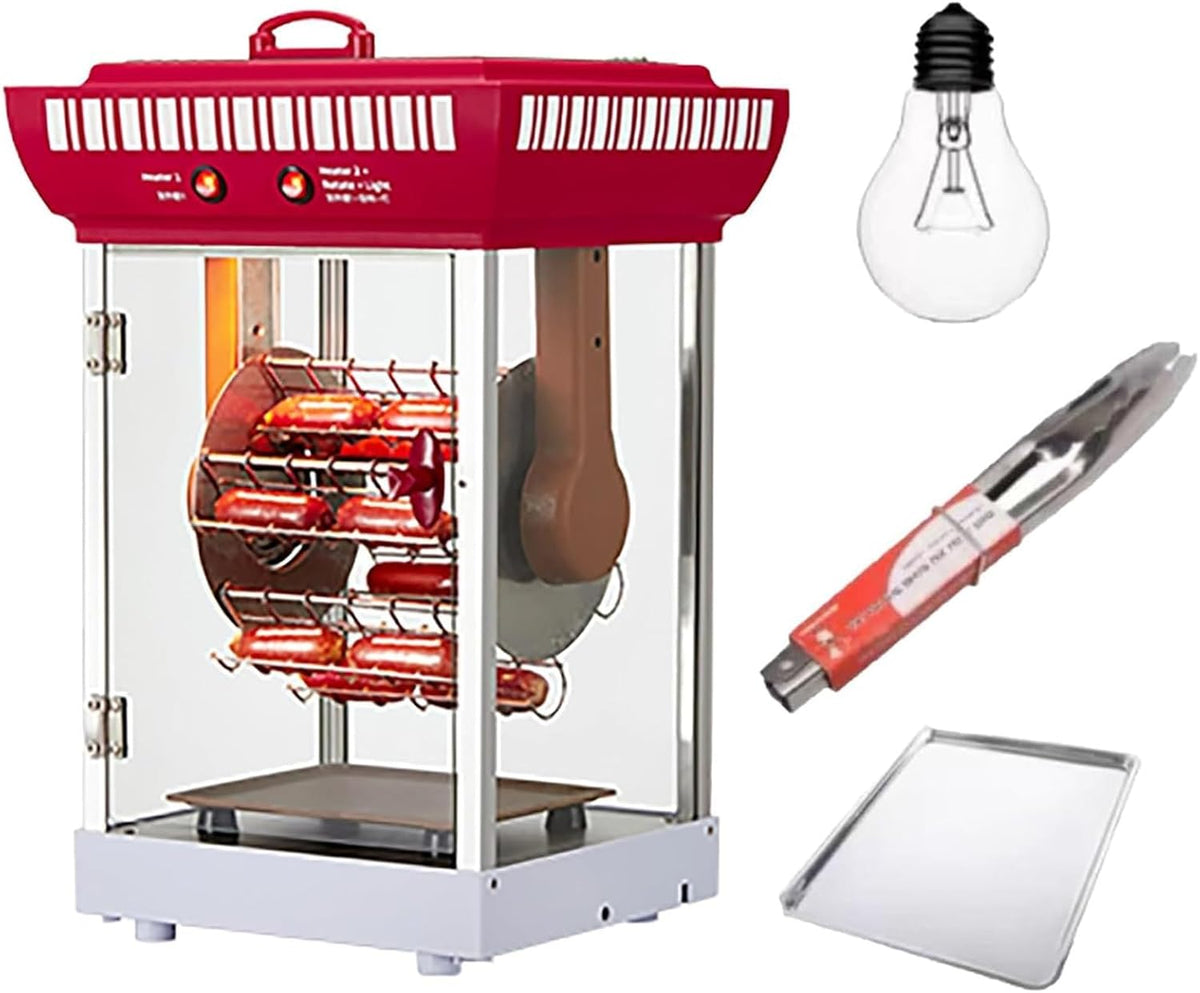 Machine Appareils à hot dog, 32,5 x 34,5 x 58,5 cm., 600 W., Noir, à hot dog, restaurants, magasins et utilisation familiale