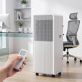HUANQIN climatiseur portable, 12000 BTU, 20 m, 10000 BTU, Blanc, Climatiseur Mobile Rafraîchit ², Mode Nuit pour Bureau