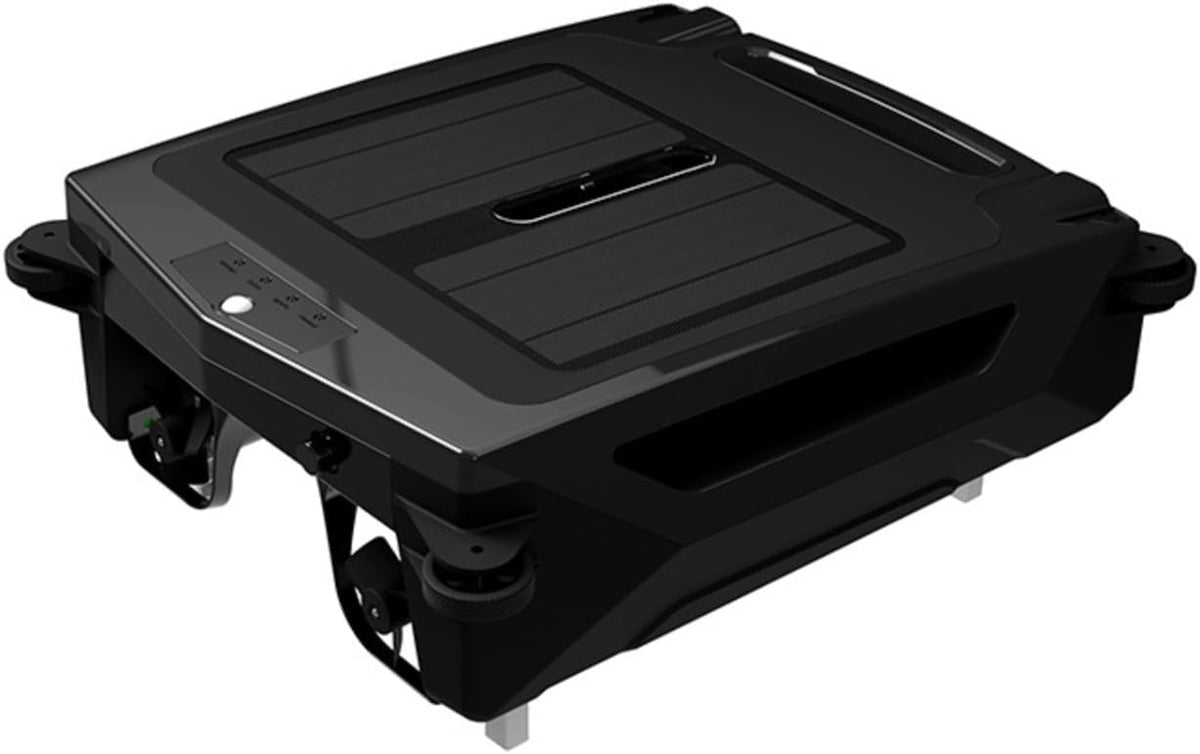 AMRTTWY Systèmes de nettoyage automatique, Noir, Nettoyeur de Piscine, Robot Nettoyeur de Piscine sans Fil