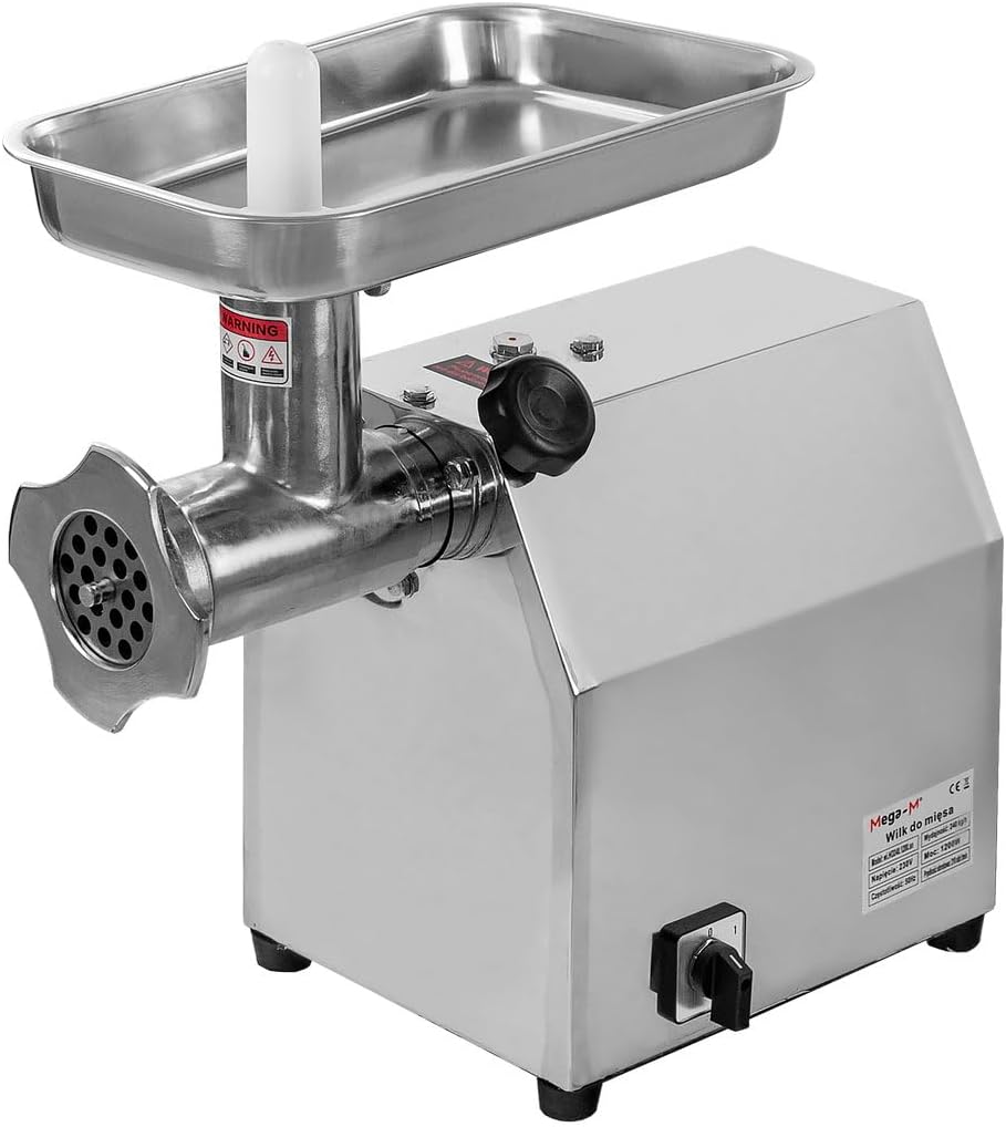 Mega-M Hachoirs à viande, 1200 W, Argenté