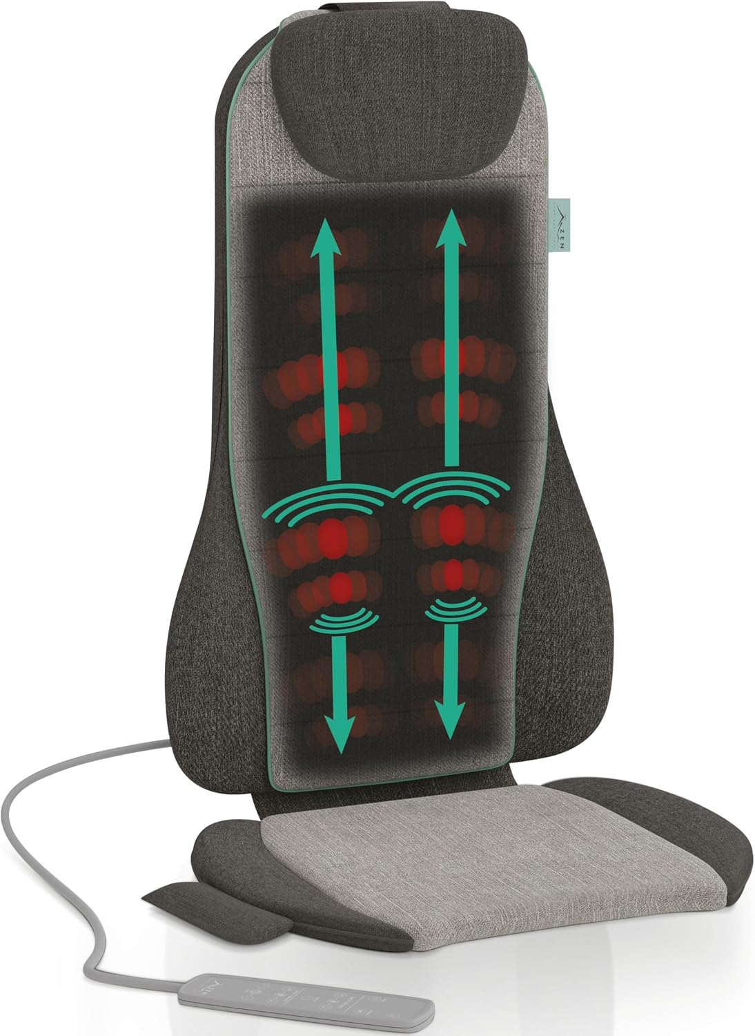Zen Massage Fauteuils et sièges de massage, Noir, Siège de massage Zen Olympus - 3 types de massages: Shiatsu Max