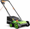 GreenSweep Aspirateurs balais et balais électriques, 40 L, Noir, Balayeuse électrique pour Gazon Artificiel (Fonction Balai
