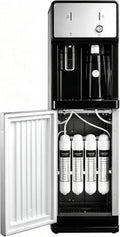 Distributeur Distributeurs d'eau chaude et froide, Noir, d'eau Raccordement Réseau, Filtration 4 Étapes Chaud/Froid