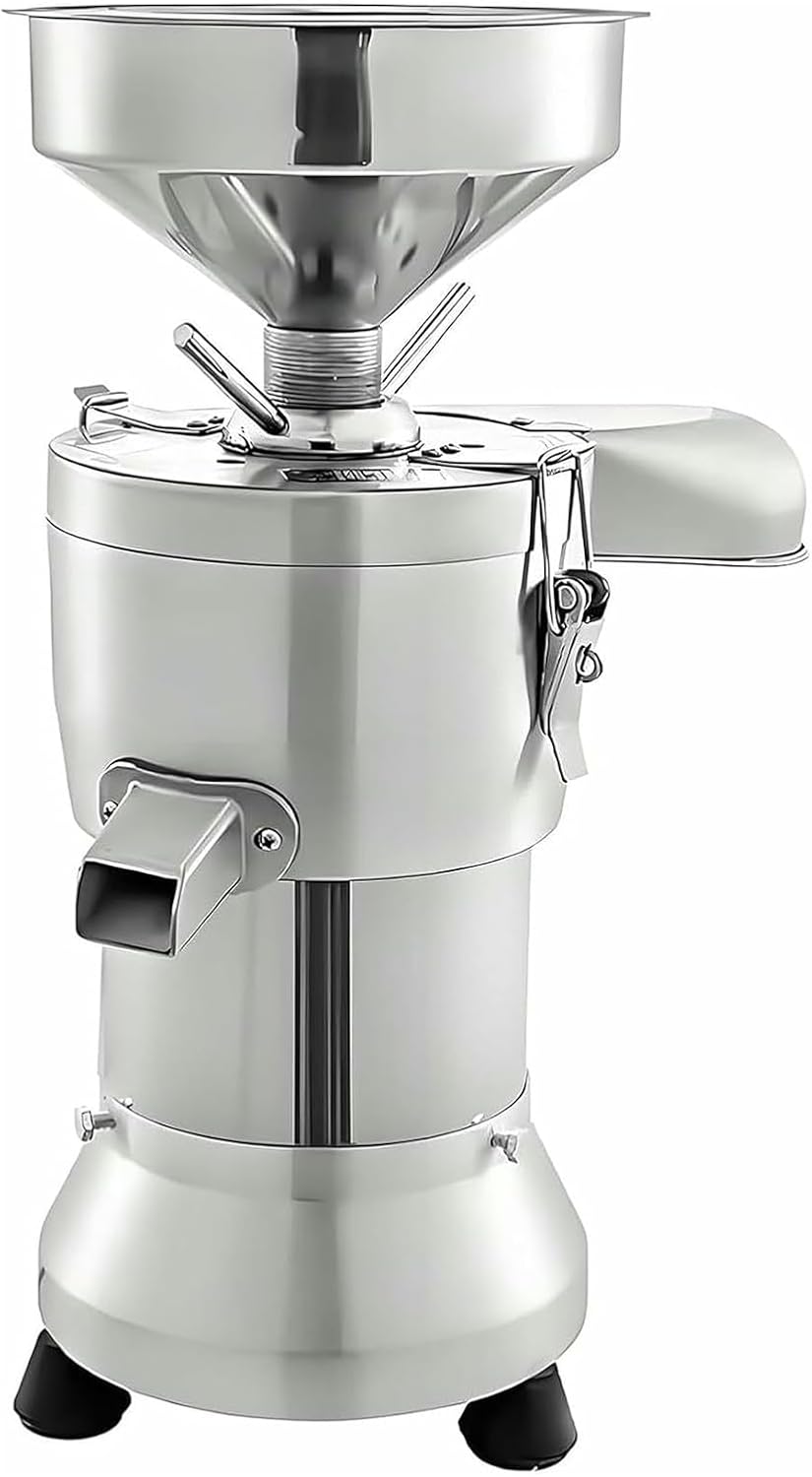 Machine broyeur, 1100 W, 110 V - 60 Hz, 220 V - 50 Hz, 25 Kg, acier inoxydable 304, Argenté, À Lait De Soja Avec Séparation Des Résidus