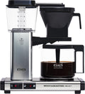 Moccamaster machine à café, 1.25 L, Noir/Argenté, KBG Select, Cafetière filtre, Verseuse, Polished