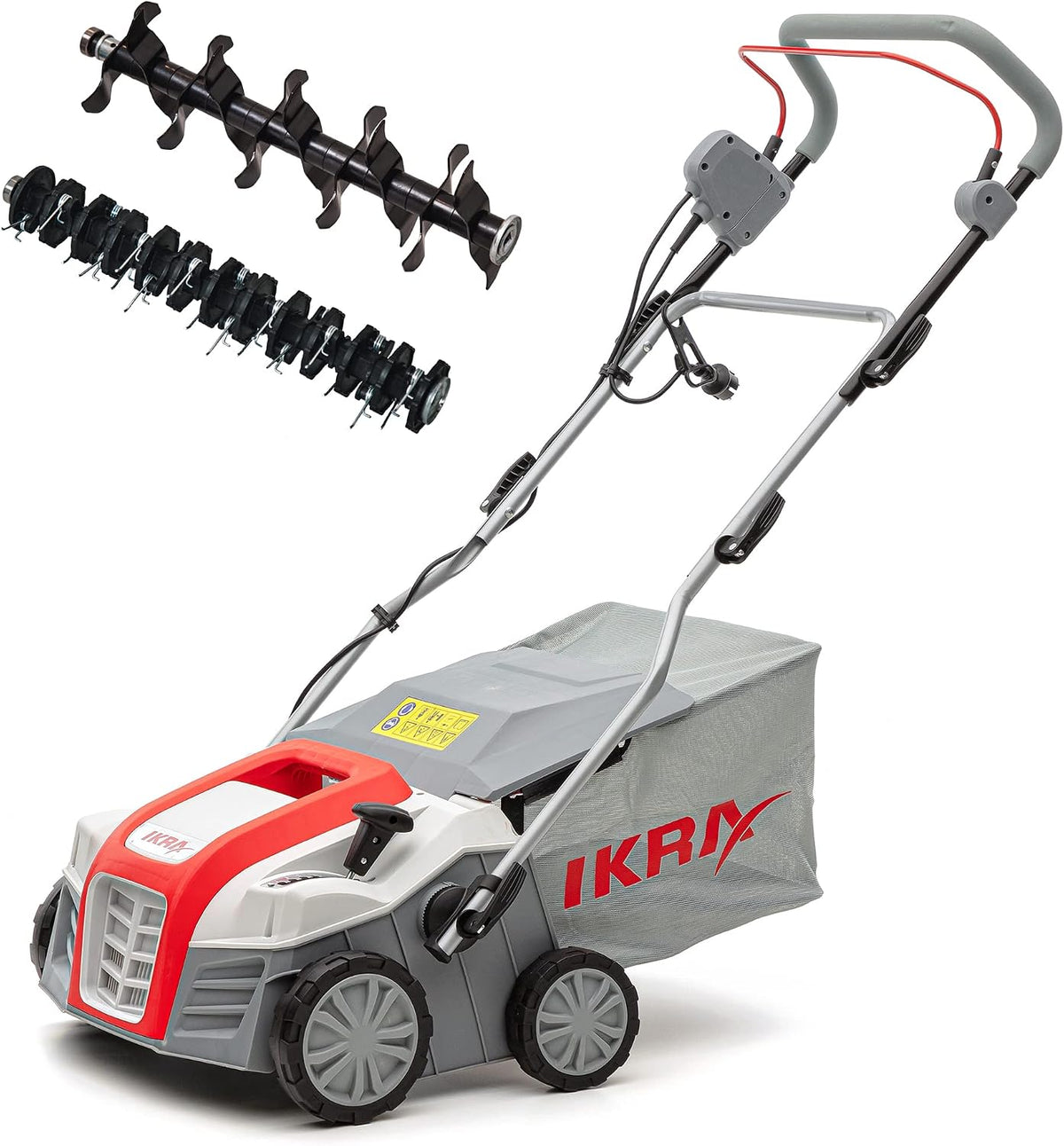 Ikra Scarificateurs, 40 cm, 1800 W, Noir, scarificateur électrique IEVL 1840, Largeur de Travail