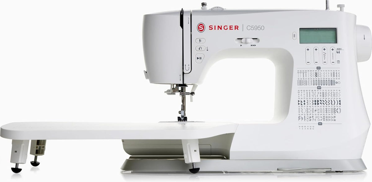 Singer machine à coudre, Noir, C5955 - électronique professionnelle et avec 200 points, 8 œillets, enfile-aiguille automatique