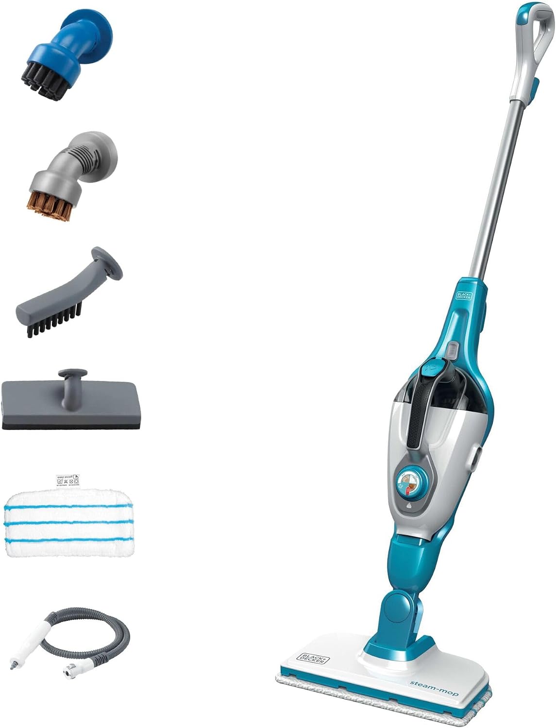 BLACK+DECKER Balais vapeur, Noir, HSMC1321 portable
