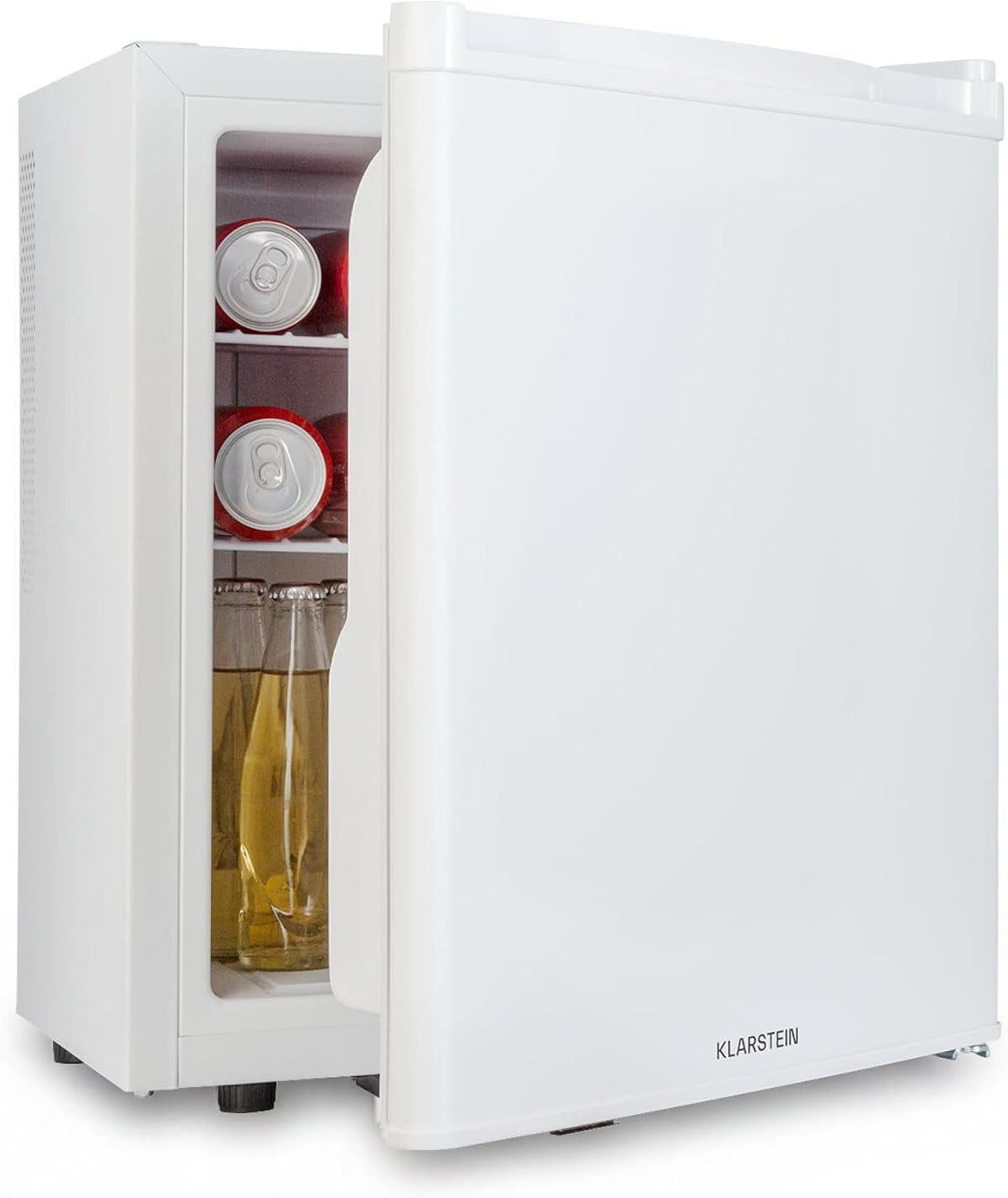 KLARSTEIN mini réfrigérateur, 38 L, Blanc, Mini Frigo de Chambre de pour Boissons et Bieres, Petit Frigo Silencieux
