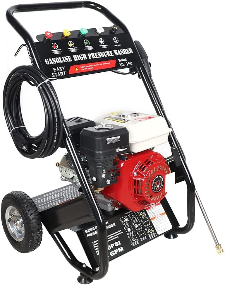 Cutycaty nettoyeur haute pression, 515 x 465 x 515 mm., 6,5 HP., 190 bar, 3400 tr/min, moteur en cuivre pur, fer., Noir