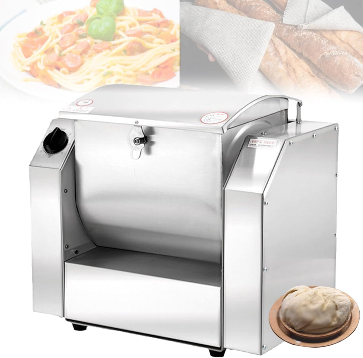 SXYKXYDL robot pâtissier, 41 × 24 × 34,5 cm, 750 W, 3 kg, Acier inoxydable, Noir, Professionnel