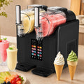 ZXINXIN Machines à granité, 430 W, 2 L, Noir, Machine à Granita Double Cuve de et Glace à l'Italienne