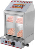 AHSSBSA Appareils à hot dog, 40 x 43,5 x 64 cm., 40 l., 1200 W., 220 V., acier inoxydable 201, verre trempé., argenté