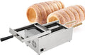 QUSYZD Machines à gâteaux, 1500 W, Argenté, Four à cheminée pour gâteaux, Machine à gaufres en Forme de Cornet
