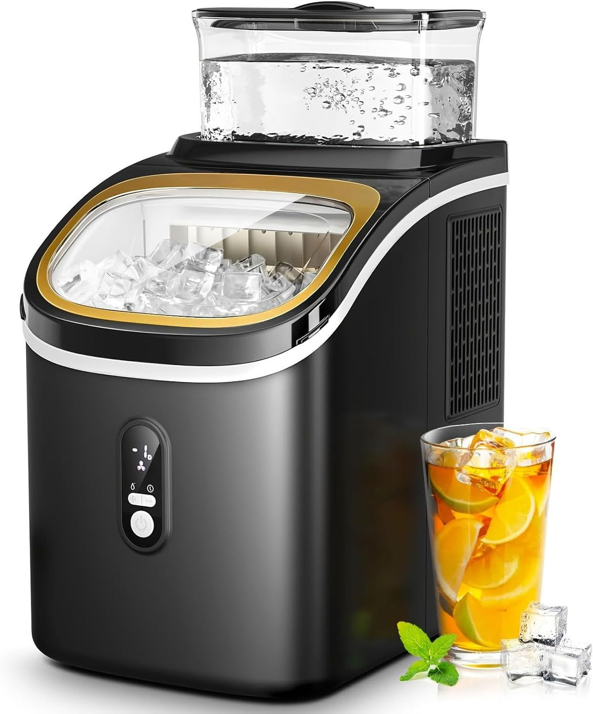Machine machine à glaçons, 20 kg, 1,5 L, Noir, à glaçons portable /jour avec écran LCD, réservoir d'eau amovible